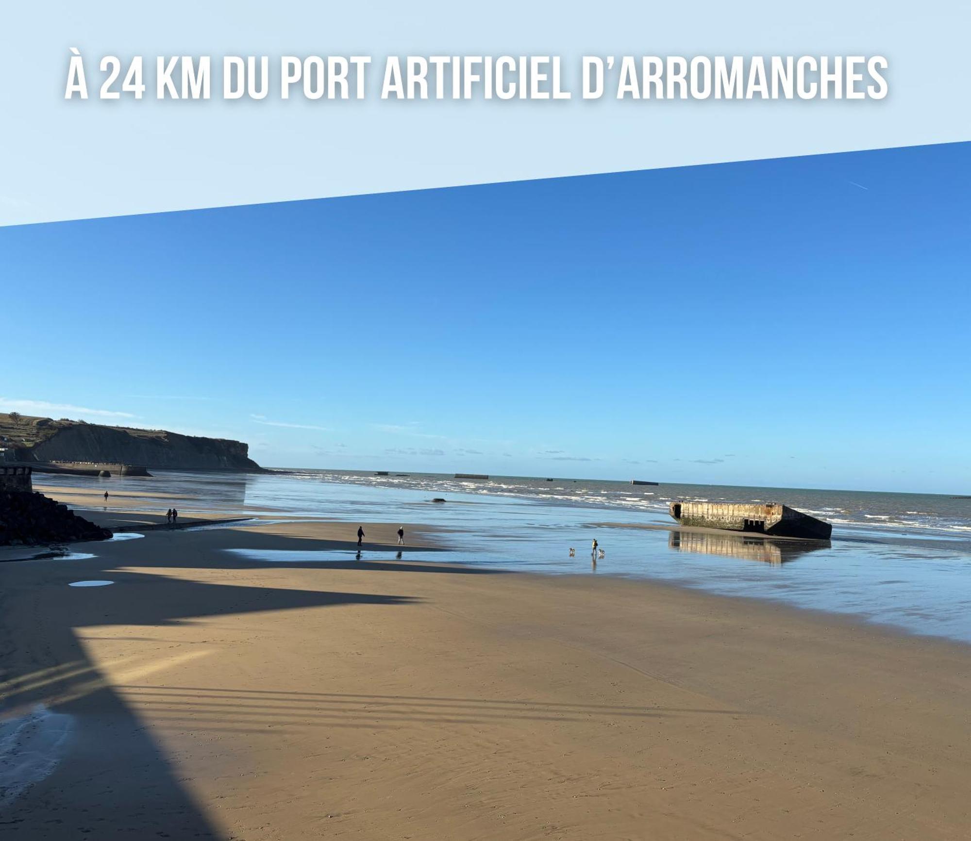 La Brise Marine Maison Renovee Cour Fermee Et Terrasse 800 M Plage Omaha Beach Avec Table De Ping Pong Proche Port En Bessin Vierville-sur-Mer Kültér fotó